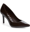 Calvin Klein Women's Gayle Pointed-toe Pumps Women's Shoes In Mahogany