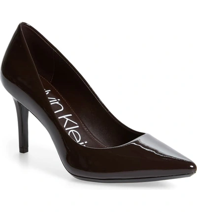 Calvin Klein Women's Gayle Pointed-toe Pumps Women's Shoes In Mahogany