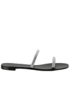 Giuseppe Zanotti Croisette Crystal-embellished Sandals In Black