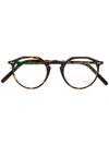 Lunor Round Frame Glasses In 棕色