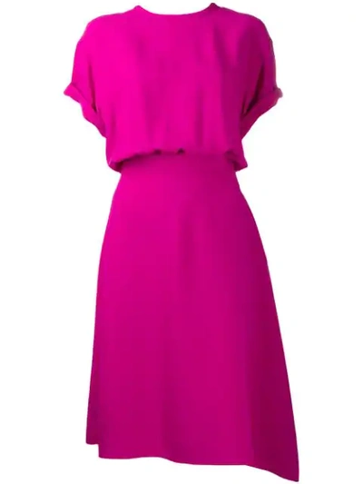N°21 Asymmetric Hem Dress In Pink