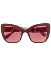 Dolce & Gabbana Caretto Siciliano Sunglasses In Brown