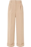 FENDI CROPPED JERSEY WIDE-LEG trousers