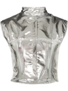 MARINE SERRE METALLIC GILET