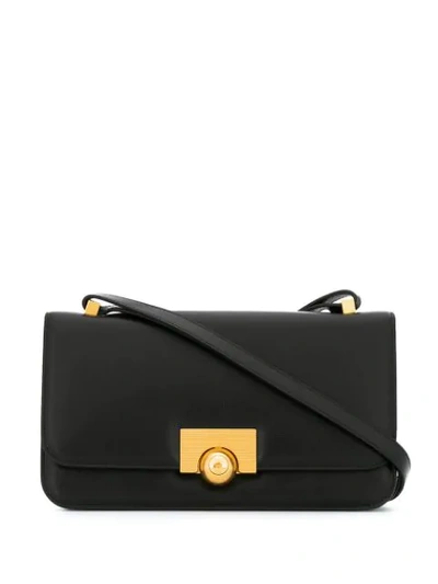 Bottega Veneta Bv Classic Leather Shoulder Bag In Black/gold