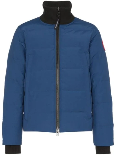 Canada Goose Woolford Slim-fit Quilted Arctic Tech Down Jacket In Blue