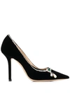 JIMMY CHOO JIMMY CHOO LOVE 100 PUMPS - 黑色