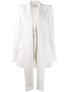 ALEXANDER MCQUEEN ALEXANDER MCQUEEN LONG LENGTH BLAZER - 白色