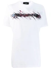 DSQUARED2 SCRATCHED LOGO T-SHIRT