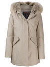 WOOLRICH FAUX FUR HOODED COAT