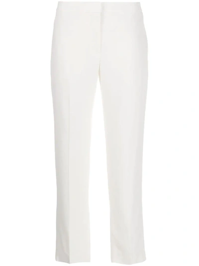 Alexander Mcqueen Cropped Tailored Trousers - 白色 In Ivory