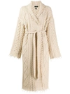 ALANUI ALANUI WRAP CARDI-COAT - WHITE