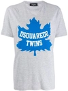 Dsquared2 Grey Cotton T-shirt In Grey