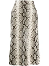 DSQUARED2 PYTHON PRINT MIDI SKIRT