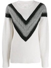 SEE BY CHLOÉ CABLE STRIP JUMPER