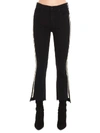 Mother The Insider Striped Straight High-rise Jeans In Black