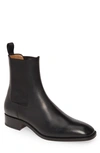 Christian Louboutin Amiraldo Patent-leather Chelsea Boots In Black