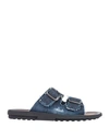 TOD'S TOD'S MAN SANDALS BLUE SIZE 12 TEXTILE FIBERS,11746019KL 3