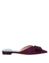Rochas Mules In Purple