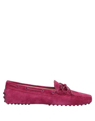 TOD'S TOD'S WOMAN LOAFERS GARNET SIZE 4.5 SOFT LEATHER,11749938RL 6