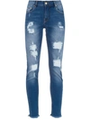 AMAPÔ RIPPED SKINNY-FIT JEANS