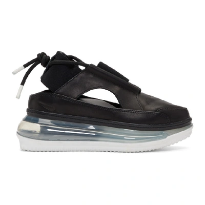 Nike Air Max 720 Leather Trainer In 001 Black
