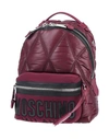 Moschino Backpack & Fanny Pack In Deep Purple