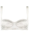 Dolce & Gabbana Kim Dolce&gabbana Coated Balconette Bra In White