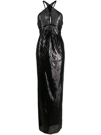Dsquared2 Sequin Embellished Dress In Black