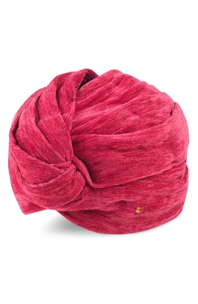 Gucci Knotted Headband In Fuxia