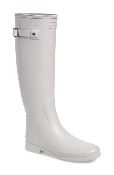 Hunter Original Refined Waterproof Rain Boot In Clatter Grey