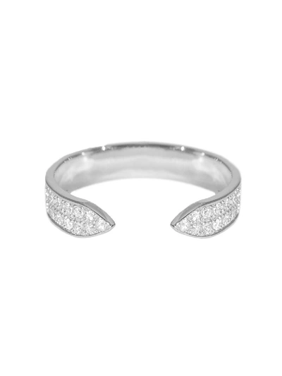 Ralph Masri Sacred Windows Open Diamond Ring In Silver