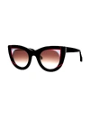 THIERRY LASRY RED AND BLACK WAVVVY SUNGLASSES,WAV463N
