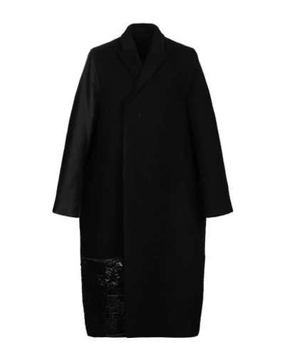 Rick Owens Coat In Black