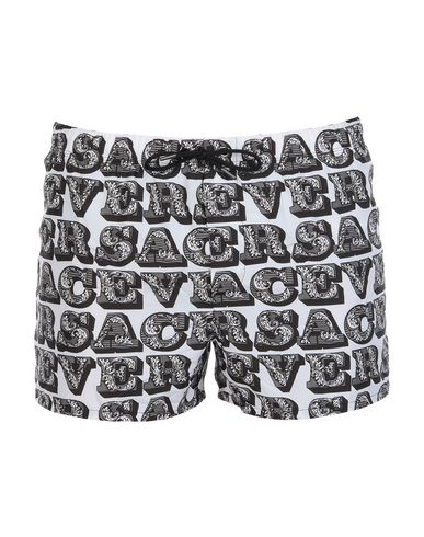 versace swim trunks white