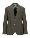 Manuel Ritz Suit Jackets In Military Green