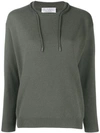 Brunello Cucinelli Draw-string Neck Jumper In Green