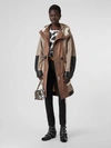 BURBERRY Leather Panelled Nylon Hooded Parka