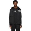 Y-3 Y-3 BLACK 3-STRIPES HOODED TRACK JACKET