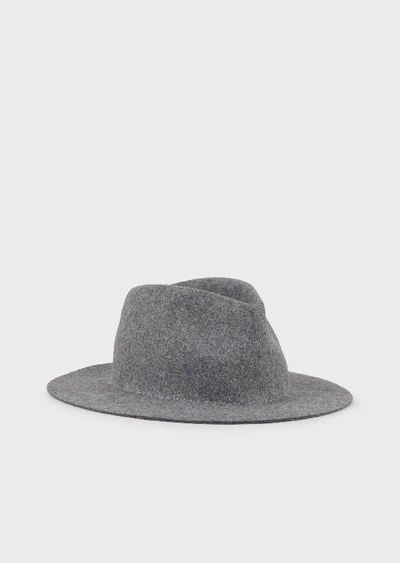 Emporio Armani Fedora Hats - Item 46661684 In Gray