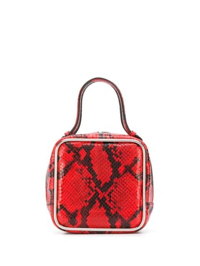 Alexander Wang Halo Square Bag In Red,black