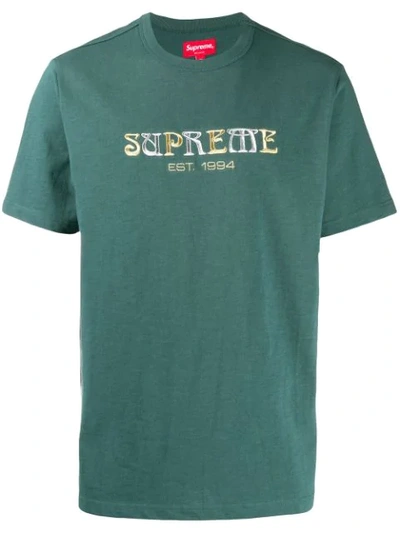 Supreme Logo T-shirt In Green