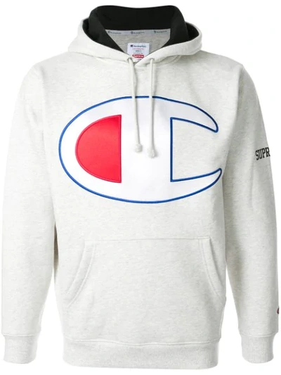 L supreme Champion satin logo hooded 白 19752934_1?w=400