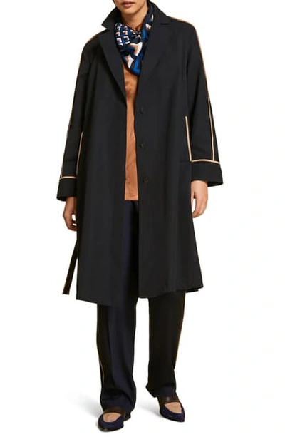 Marina Rinaldi Targa Raincoat In Navy