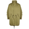 GIVENCHY Olive printed cotton parka