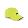 MCQ BY ALEXANDER MCQUEEN Neon yellow embroidered cotton cap