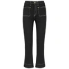 KHAITE Raquel black kick-flare jeans