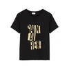 Saint Laurent Contrast Logo Graphic Tee