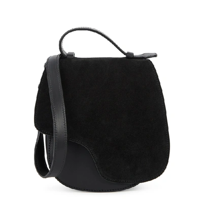 Atp Atelier Carrara Black Leather Saddle Bag