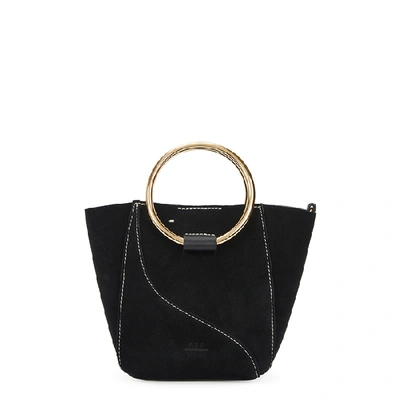 Atp Atelier Chieti Black Suede Cross-body Bag